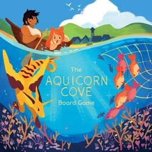 The Aquicorn Cove Board Game box cover
