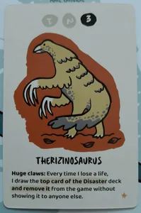 Very Bad Lands: Therizinosaurus Promo Card box cover