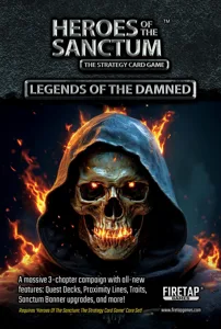 Heroes of the Sanctum: The Strategy Card Game – Legends of the Damned box cover