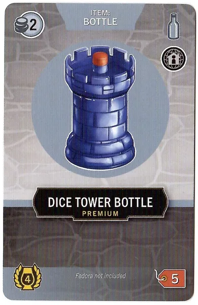 Distilled: Dice Tower Bottle Promo Card