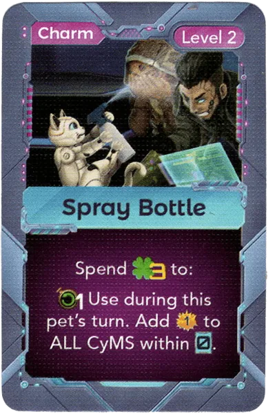 Cyber Pet Quest: Spray Bottle Promo Card