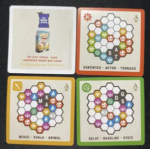 Landmarks: Promo Map Cards – The Dice Tower 2025 box cover