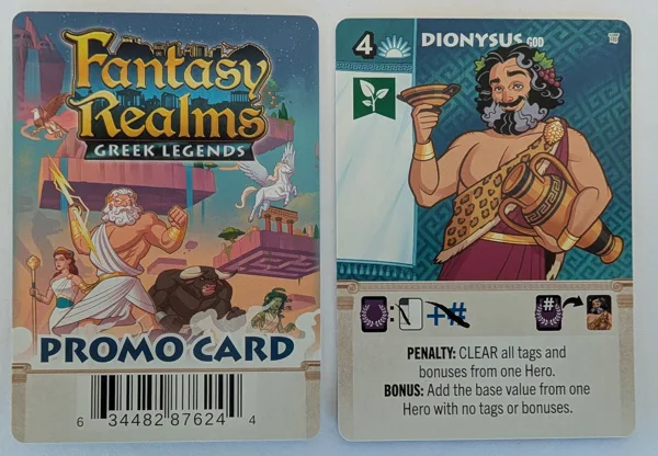 Fantasy Realms: Greek Legends – Dionysus Promo Card