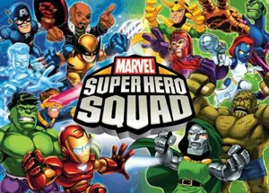 Super Hero Squad Card Game box cover