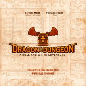Dragon Dungeon: A roll and write adventure box cover