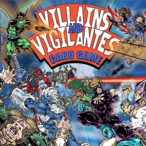 Villains and Vigilantes Card Game box cover