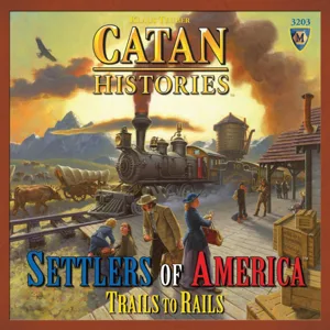 Catan Histories: Settlers of America – Trails to Rails box cover