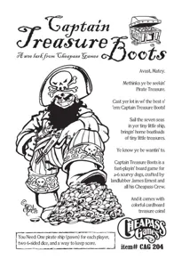 Captain Treasure Boots box cover