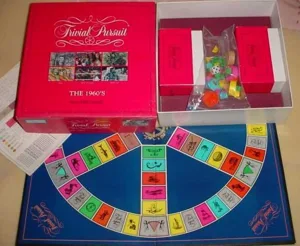 Trivial Pursuit: 1960's Edition box cover