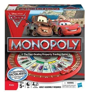 Monopoly: Cars 2 Edition box cover