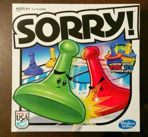 Sorry! with Fire & Ice Power-ups box cover