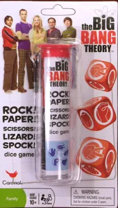 The Big Bang Theory: Rock! Paper! Scissors! Lizard! Spock! Dice Game box cover