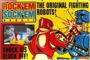 Rock 'Em Sock 'Em Robots box cover