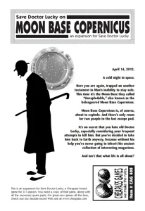 Save Doctor Lucky on Moon Base Copernicus box cover