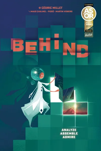 Behind