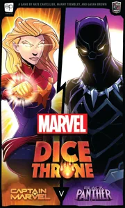 Marvel Dice Throne: Captain Marvel v. Black Panther box cover