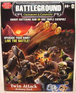 Battleground: Crossbows & Catapults – Twin Attack Armory Pack: Knight Battering Ram vs Orc Triple Catapult box cover