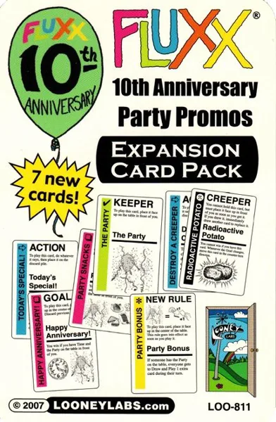 Fluxx: 10th Anniversary Party Promos – Expansion Card Pack