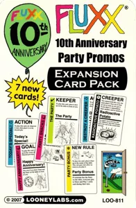 Fluxx: 10th Anniversary Party Promos – Expansion Card Pack box cover