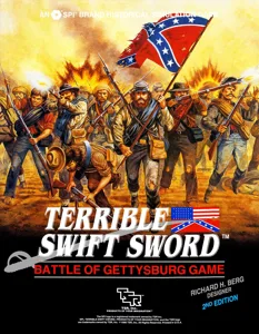 Terrible Swift Sword: Battle of Gettysburg Game box cover