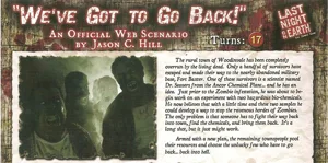 Last Night on Earth 'We've Got To Go Back!' Scenario box cover