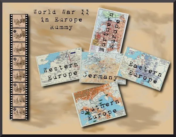 World War II in Europe Rummy