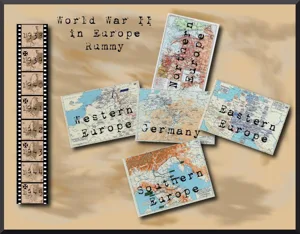 World War II in Europe Rummy box cover