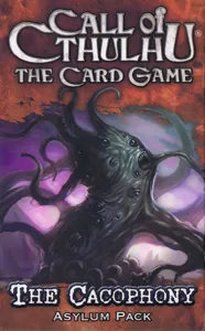 Call of Cthulhu: The Card Game – The Cacophony Asylum Pack box cover