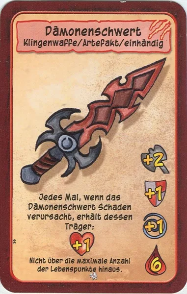 Kleine Helden promo card "Dämonenschwert"