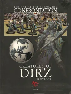 Confrontation: Creatures of Dirz Army Book box cover