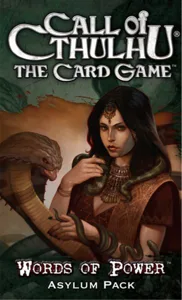Call of Cthulhu: The Card Game – Words of Power Asylum Pack box cover