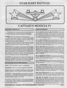 Star Fleet Battles: Captain's Module P1 box cover