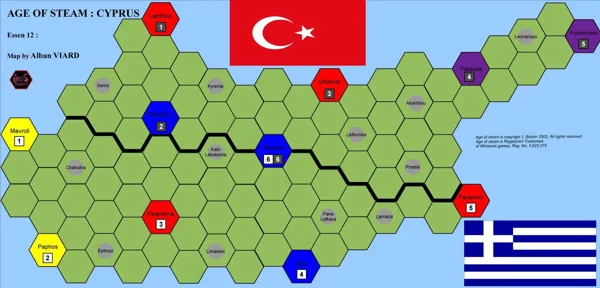 Age of Steam Expansion: Tibet and Cyprus