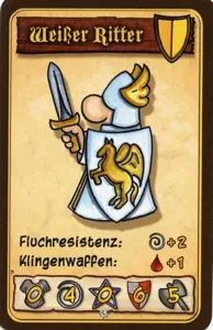 Kleine Helden promo card "Weißer Ritter" box cover
