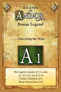 Legends of Andor: Liberating the Mine box cover