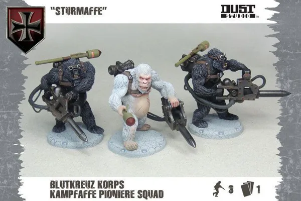Dust Tactics: Blutkreuz Pioniere Squad – "Sturmaffe"