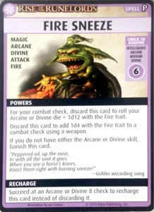 Pathfinder Adventure Card Game: Rise of the Runelords – "Fire Sneeze" Promo Card box cover