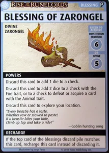 Pathfinder Adventure Card Game: Rise of the Runelords – "Blessing of Zarongel" Promo Card box cover