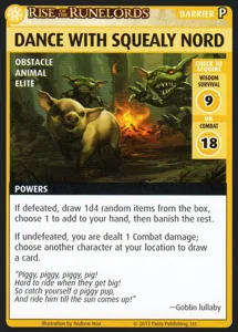 Pathfinder Adventure Card Game: Rise of the Runelords – "Dance With Squealy Nord" Promo Card box cover