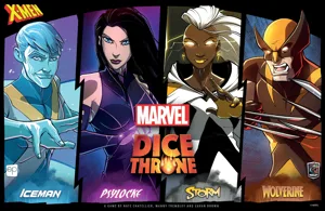 Marvel Dice Throne: X-Men – Iceman v. Psylocke v. Storm v. Wolverine box cover