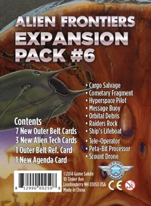 Alien Frontiers: Expansion Pack #6 box cover