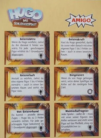 Hugo das Schlossgespenst: Gruselplättchen