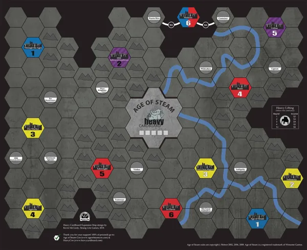 Age of Steam Expansion: Heavy Cardboard