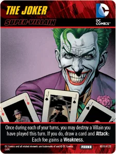 DC Deck-Building Game: Forever Evil – The Joker Super Villain box cover