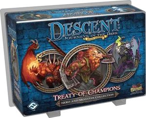 Descent: Journeys in the Dark (Second Edition) – Treaty of Champions box cover