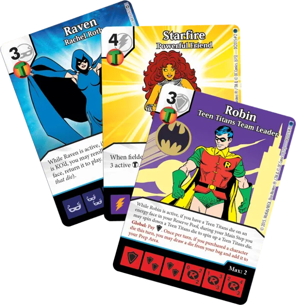 DC Comics Dice Masters: Teen Titans Promo Cards