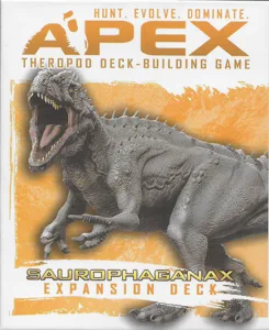 Apex Theropod Deck-Building Game: Saurophaganax Expansion Deck box cover