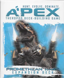 Apex Theropod Deck-Building Game: Promethean Wars Expansion Deck box cover