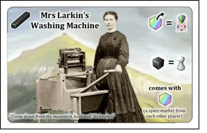 Snowdonia: Mrs Larkin's Washing Machine box cover