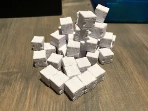 Supply crates for Nemesis board game (10mm)